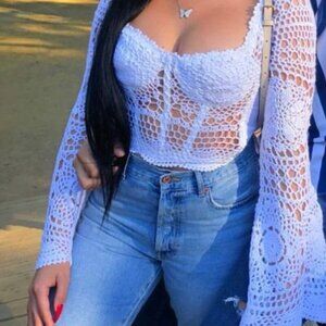 y2k lace milkmaid cami top by no boundaries featuring a creamy white base